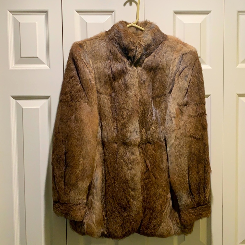 Gorgeous rabbit fur jacket!